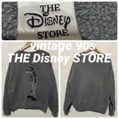 ビンテージ 90s ディズニーストア スウェット M グレー ピグメント 