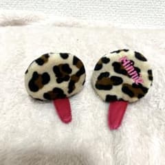 ディズニー ぱっちん ヒョウ柄 ミニー ピンク 廃盤 レア ヘアピン 髪