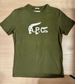 【美品】A.P.C. × LACOSTE コラボTシャツ カーキ SUNISEXのサムネイル