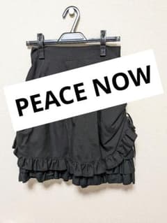 PEACE NOW ブラック スカート フリル リボン PEACE NOW ブラック スカート フリル リボン - メルカリ
