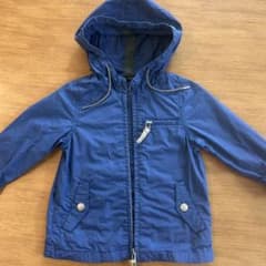 【美品】BeBe キッズ 綿100%ウィンドブレーカーブルー90のサムネイル