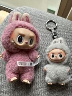 POP MART ぬいぐるみセット ピンク グレーのサムネイル