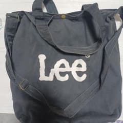 Lee 2way トートバッグ ショルダーバッグ ブラックのサムネイル