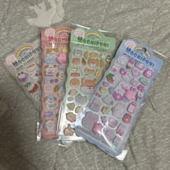 【新品 未開封】もちプニデコシール 4種類セット 肉球つきのサムネイル