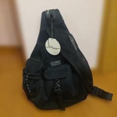 【新品未使用】LASUD ACTIVE メッシュ ボディバッグ ブラックのサムネイル