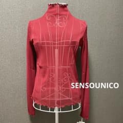 SENSOUNICO ナイロンメッシュ　長袖プルオーバ ー　レッド38のサムネイル