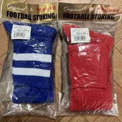 フットボールストッキング 22〜24cm 青白赤セットのサムネイル
