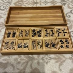 美品 十種香札 白竹 木箱入 茶道具 七事式 花月 茶事 伝統工芸品 竹憲