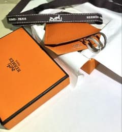 HERMES クロシェット キーリング オレンジ - メルカリ