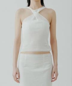 ё BIOTOP linen compact vest white - メルカリ