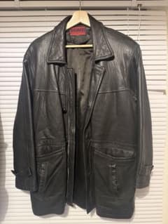 BIGMAN ブラック ロングレザージャケットのサムネイル