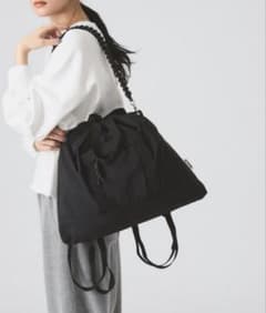 未使用品 BEAMS CTFK ナイロン トートバッグ チェーンストラップ付き 