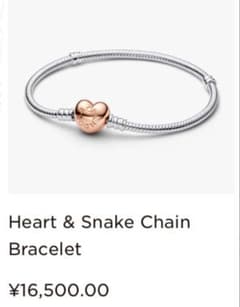 18cm Pandora Heart Clasp＆Snake Chain Bra - メルカリ