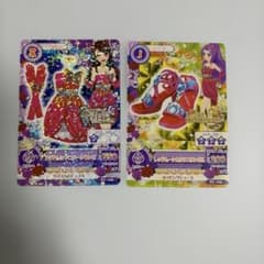 アイカツカード アゲハレッドコクーンワンピ レッドムーンカクタスサンダルのサムネイル