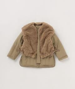 ボアベストつき♡キルティングジャケットのサムネイル