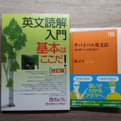 英文読解入門 基本はここだ！ 改訂版 西きょうじ　サバイバリスト英文法　関正生のサムネイル