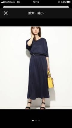 vis!ベルト付き　プリーツロングワンピースのサムネイル