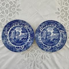 英国スポード　ブルーイタリアン　小皿 4枚セット　アンティーク Amazon.co.jp: スポード ブルーイタリアン ケーキ皿 2枚 ビンテージ