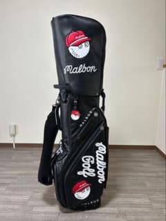 Malbon Golf スタンド式ゴルフバッグ ブラック　フードカバー2種類付 Malbon Golf スタンド式ゴルフバッグ ブラック フードカバー2種類付