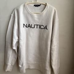古着　NAUTICA ホワイト スウェット XLのサムネイル