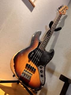 ハードレリックJazz Bass エレキベース　アッセンブリーfender製配線 ハードレリックJazz Bass エレキベース アッセンブリーfender製配線