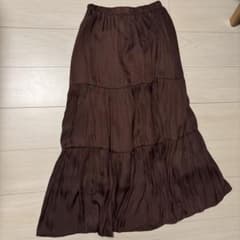 earth music&ecologyブラウン ロングスカートのサムネイル
