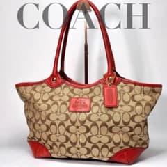 488 COACH シグネチャー キャンバス トートバッグ 手提げバック - メルカリ