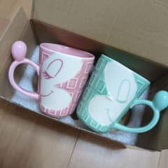 Disney ミッキー＆ミニー チョコ風ペアマグカップ