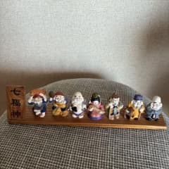 Thumbnail of ♦︎七福神 置物 ♦︎ 陶器 昭和レトロ 縁起物 台座つき かわいい 工芸品　希少