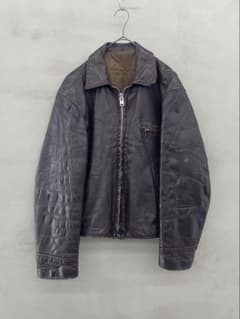50s《BRENT》レザースポーツジャケット VINTAGE ライダース - メルカリ