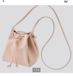 レザータッチ　ドローストリングバッグのサムネイル
