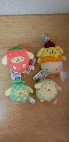 サンリオキャラクターズ　フルーツ着ぐるみマスコット　ポムポムプリン