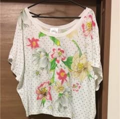 花柄 Scolar ドルマンTシャツ☆のサムネイル
