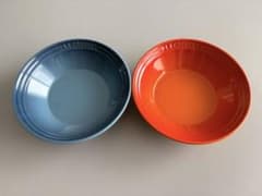 LE CREUSET ネオ シャローディッシュ S オレンジ ブルー セットのサムネイル