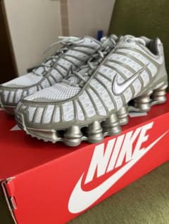 【値下げ】NIKE SHOX ショックスTL Light Silver 24.5のサムネイル
