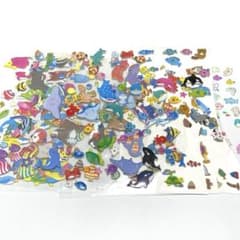 海の生き物シール まとめ売り ぷくぷくシール キラキラシール うみ さかな 魚のサムネイル