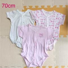 【女の子】肌着70cm 3枚セット【中古】のサムネイル