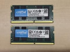 Crucial 16GB DDR4-3200 SO-DIMM メモリ　×２のサムネイル