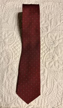 LOUIS VUITTON ネクタイ レッド系 総柄 シルクのサムネイル