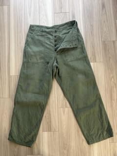 希少 W36相当 米軍実物 ベイカーパンツ OG-107 ヴィンテージ リペア有 希少 W36相当 米軍実物 ベイカーパンツ OG-107 ヴィンテージ リペア有