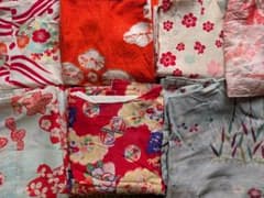 アンティーク長襦袢 まとめ売り リメイク素材　大正ロマン　錦紗のサムネイル