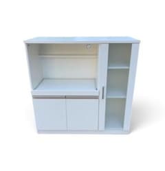 極美品 ニトリ レンジ台 フォルム RE9090G WH キッチンカウンター