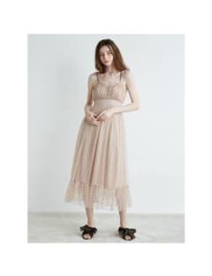 ///新品未使用/// gelato pique ドットチュールドレスのサムネイル