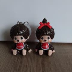 Monchhichiモンチッチ めじるしアクセサリー キーホルダー 2個セットのサムネイル