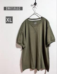 무인 양품 맨즈 T셔츠 XL 카키