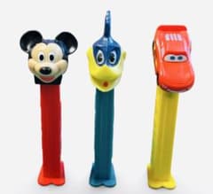 PEZ ペッツ フィギュア 3体セット ミッキー ロードランナー カーズのサムネイル
