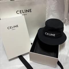 CELINE セリーヌ バケットハット ロゴ 新品未使用 タグ付き 正規品 M 