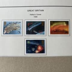 世界の科学切手 イギリス 1986 ハレー彗星 未使用4種フルセット - メルカリ