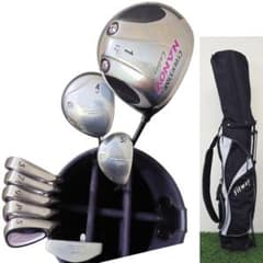 A67☆レディース9本FLEX-L☆右利き用☆初心者ゴルフクラブセット