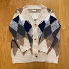 Chaco closet アーガイル柄カーディガンのサムネイル